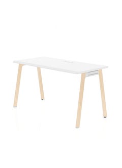 Neo Front Neo Front Powder Coated Single Seater Office Desk – Sleek White Rectangular Computer & Study Table, Ideal for Home Office, Durable Design, Compact & Stylish Workspace Solution XPFN-DBT12-1.2m,  - Image 1