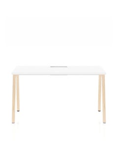 Neo Front Neo Front Powder Coated Single Seater Office Desk – Sleek White Rectangular Computer & Study Table, Ideal for Home Office, Durable Design, Compact & Stylish Workspace Solution XPFN-DBT12-1.2m,  - Image 2
