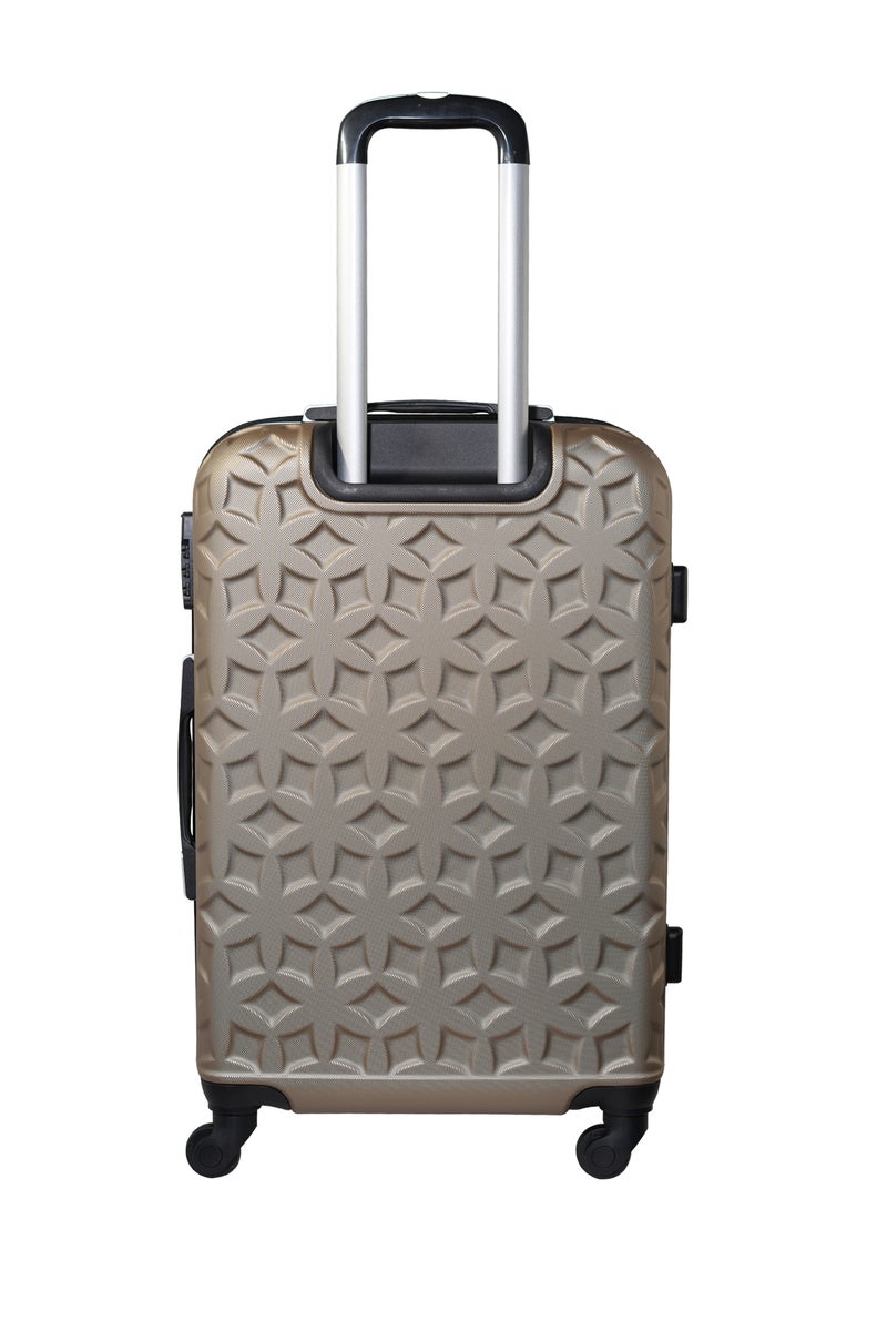 KTMC ABS Luggage 24 inches Checked Suitcases, KTMC-9191 Champagne - Image 2