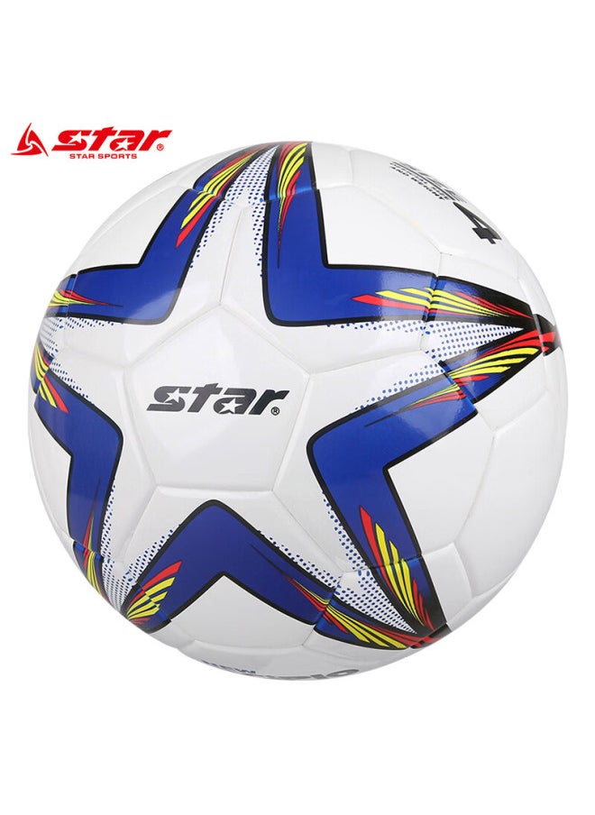 Star Soccer Ball, Size 5, Youth Soft Leather, Heat-molded, Training Standard Ball, Sb6445c-07