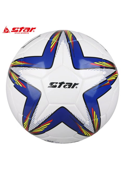 Star Soccer Ball, Size 5, Youth Soft Leather, Heat-molded, Training Standard Ball, Sb6445c-07