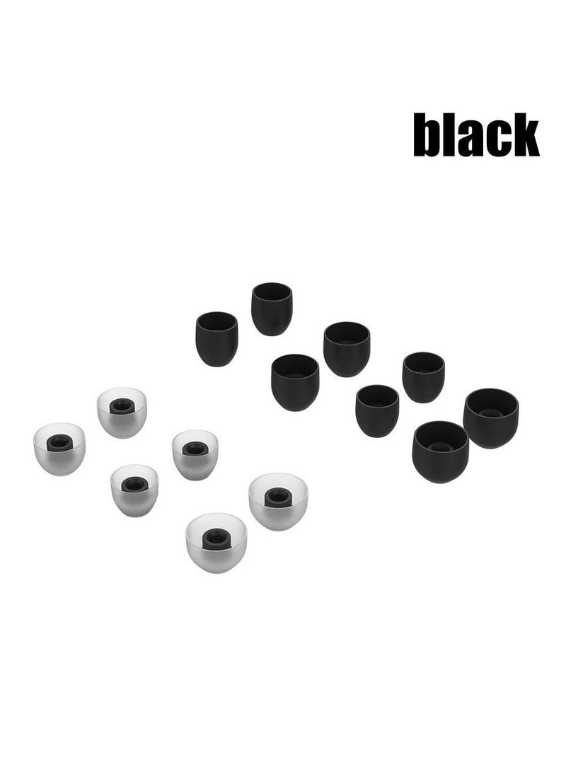 7 Pairs Silicone Earbuds Ear Tips compatible with Sony WF-1000XM3 In-Ear Earphone Cover Eartips Replacement Ear Pads-Black  - Image 2