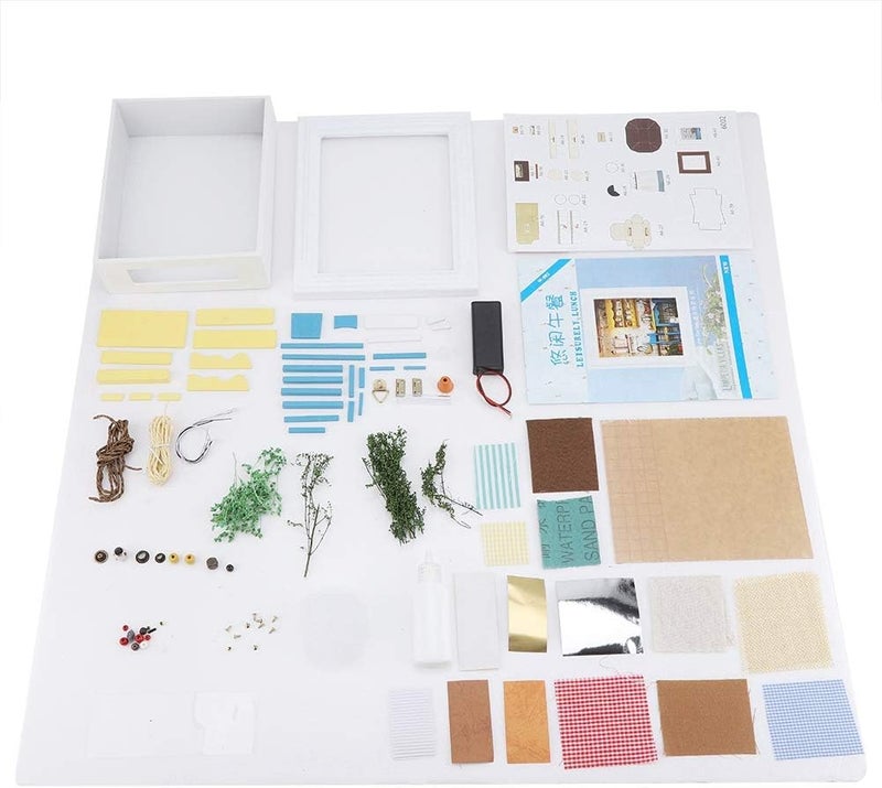 كلاراكو مجموعة تصميم إطار الصورة لبيت الدمية بنفسك مع أثاث وهدايا عيد الميلاد وديكور المنزل - Image 3