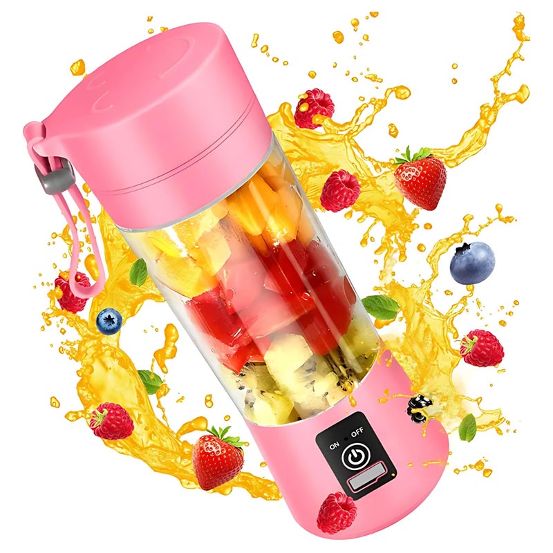 ASTHAN Compact, Travel Size, USB Rechargeable 12 Oz Portable Handheld Blender with Powerful Motor: Perfect for Smoothies, Shakes, Fruit/Veggie Juicer & Baby Food - Image 1
