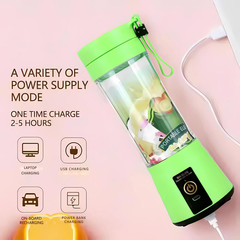 ASTHAN Compact, Travel Size, USB Rechargeable 12 Oz Portable Handheld Blender with Powerful Motor: Perfect for Smoothies, Shakes, Fruit/Veggie Juicer & Baby Food - Image 3