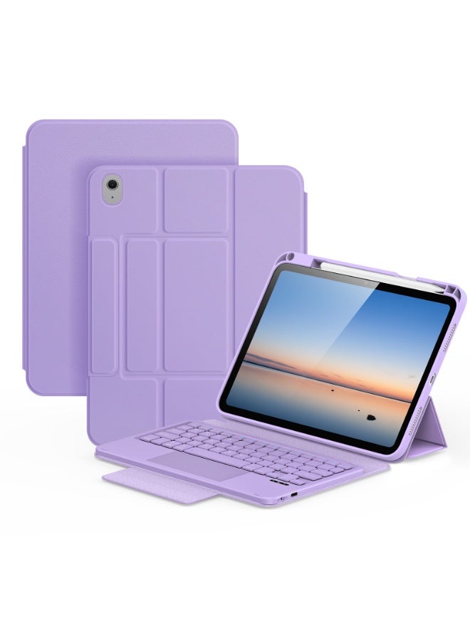 دوكس دوتشيز لوحة مفاتيح مع حافظة متوافقة مع iPad الجيل الحادي عشر A16 2025 / الجيل العاشر 2022، لوحة مفاتيح ذكية لاسلكية مزودة بلوحة تتبع قابلة للفصل مع غطاء واقٍ - Image 1