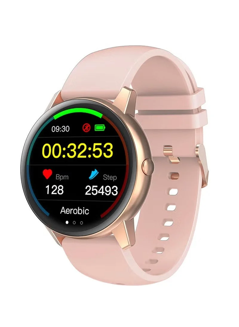 فرنش كونكشن French Connection Full Round Touch Screen Smartwatch with Mesh Band-Bluetooth-Sport Modes-Heart Rate Monitor-Multiple Watch Faces - R3-C Pro