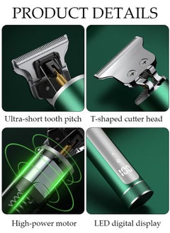 DUNISO Smart Hair Clippers Electric with 3 Kinds of Positioning Combs Turbo Motor Hair Cutting Kit Pro Mens Clippers for LED Display Cordless Rechargeable Hair Trimmer Set Professional Barbers Grooming Kit  - Image 3
