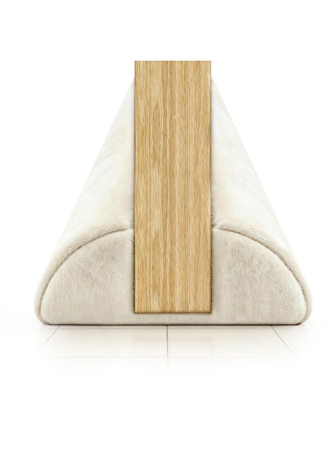 GDHOMM Door Draft Stopper Covers Gaps, Door Draft Guard for Bottom of Noise Blocker Energy Saving 30" to 36" Size Adjustable, White - Image 1
