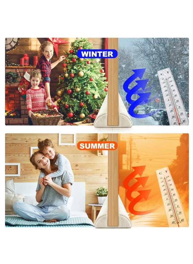 GDHOMM Door Draft Stopper Covers Gaps, Door Draft Guard for Bottom of Noise Blocker Energy Saving 30" to 36" Size Adjustable, White - Image 5
