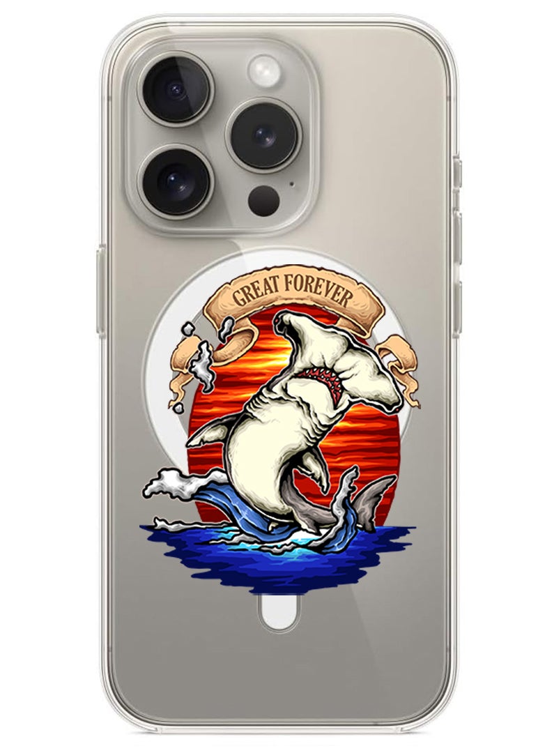 Theodor Magnetic Case for iPhone 15 Pro Max 6.7-inch Compatible with MagSafe Wireless Charging, Shockproof Phone Bumper Cover Great Forever copy - Image 1
