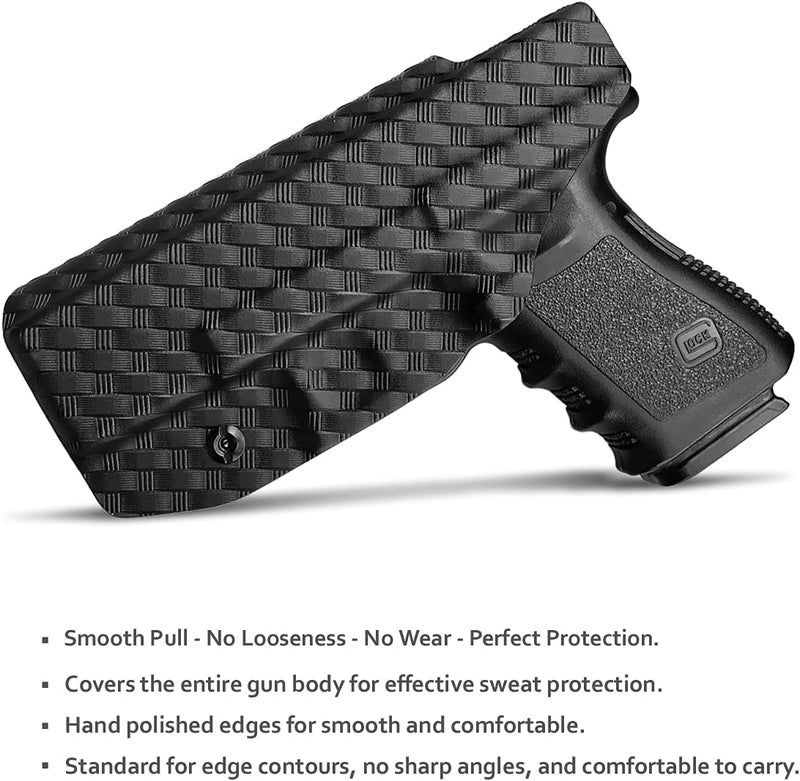 POLE.CRAFT IWB Kydex Holster Custom Fit: Glock 19 19X 25 44 45 (Gen 1 2 3 4 5) & Glock 23 32 (Gen 3 4) - Inside Waistband Carry - Adj. Cant Retention - Image 2