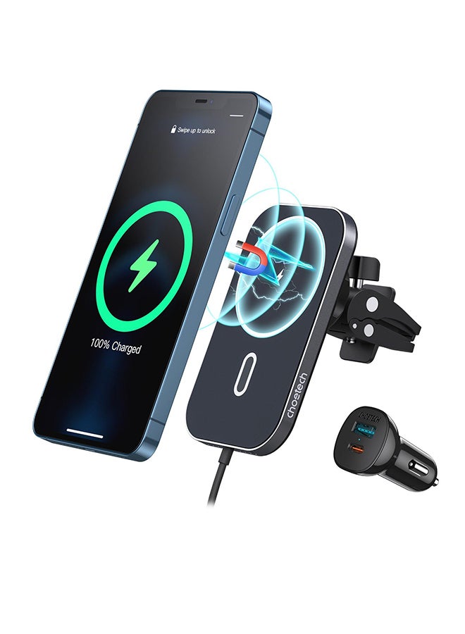 CHOETECH Car Vent Magsafe Wireless Charging Phone Holder 15W - Image 1