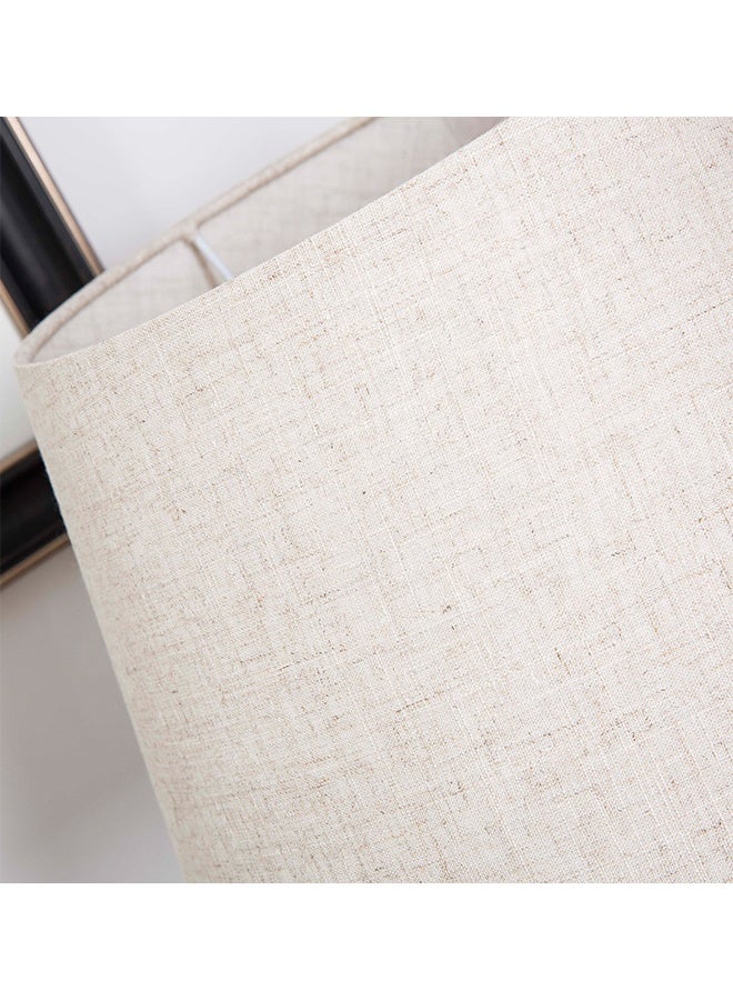 Modern Decorative Table Lamp with Fabric Shade and Metal Base – Warm Ambient Lighting for Bedroom & Living Room - Image 4