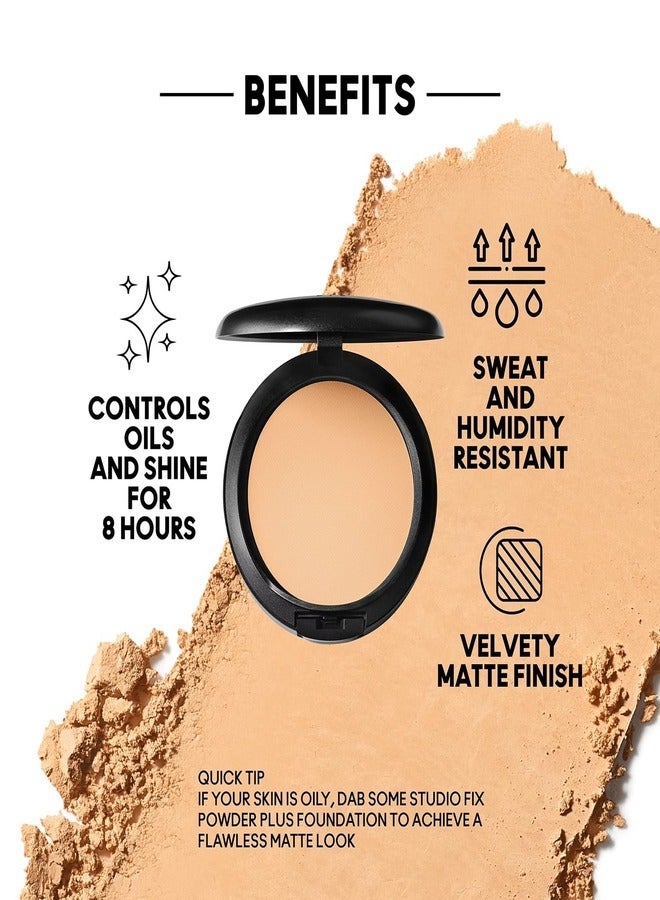 MAC Cosmetics Mac Studio Fix Powder Plus Foundation - NC42 - Peach With Golden Undertones for Medium Skin 15g - Image 5