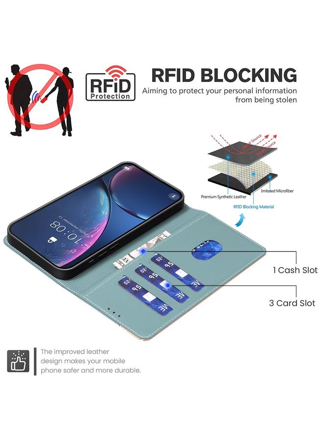 اس-توب جراب هاتف Nokia C32 مصنوع من الجلد المقاوم للسرقة بتقنية RFID ومطابق للألوان - Image 5