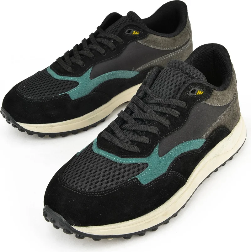 Ziya , Men's Genuine Leather Sneaker 14150Z00111 Black