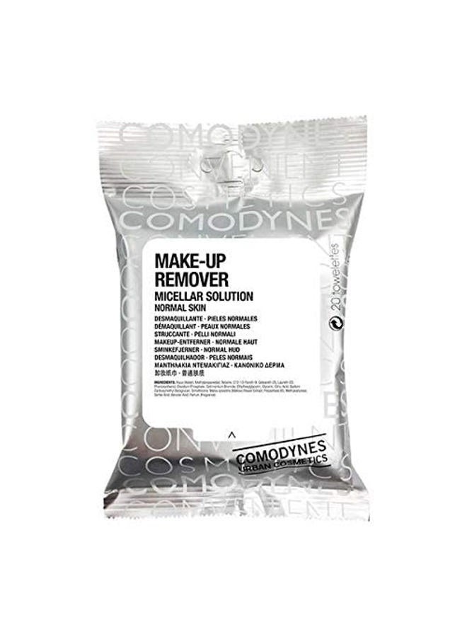 COMODYNES COMODYNES Makeup Remover Wipes Normal Skin 20 Units - Micellar Water - Helps Leave The Skin Of The Face Clean - Image 2