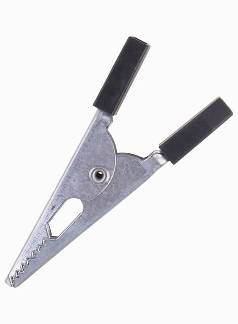 Y&D Alligator Clip, SYOSI Iron Clip Test with Sheath, Wire Ground Power Conductive 52MM Thick Iron, Cage Parrots Birds Prevent Escape Metal Safety Door Lock Accessories, Large 5Pcs  - Image 5