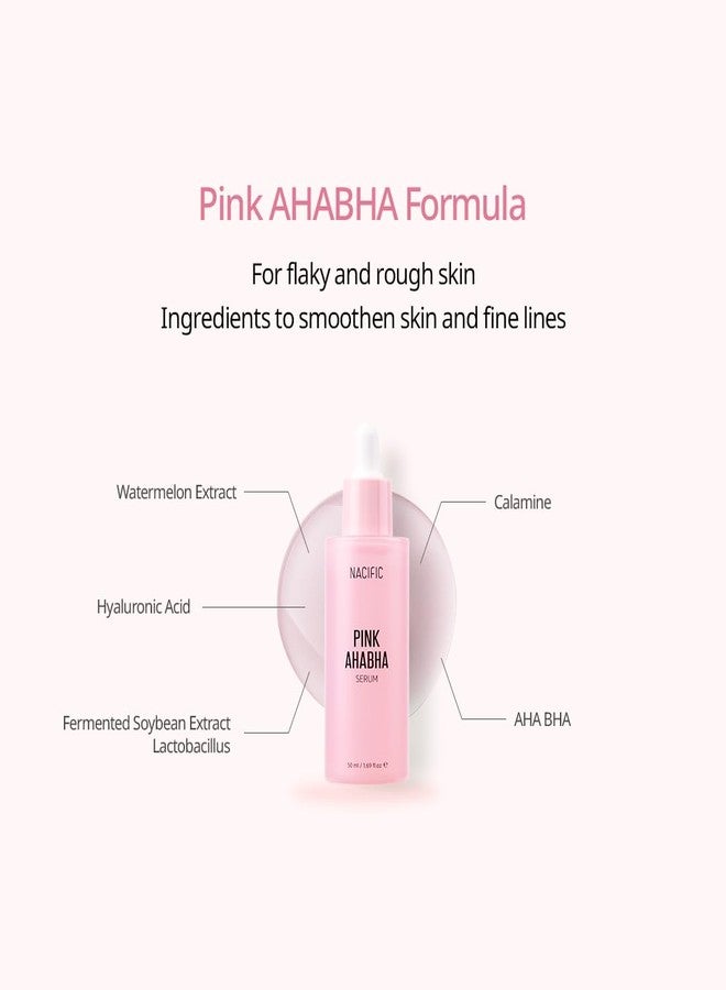 NACIFIC Pink AhaBha Triple Set (Toner 150ml, Serum 50ml, Cream 50ml) AHA, BHA, Watermelon extract Glow Moristurizing Hyaluronic Acid - Image 5