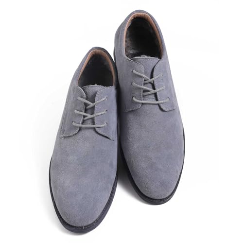 VSUDO Waxed Round 24" Grey Dress Shoe Laces for Men, 1/8" Thin Formal Business Oxford Shoe Strings, Dress Shoelaces for Men (2 Pairs-Grey-060CM) - Image 2