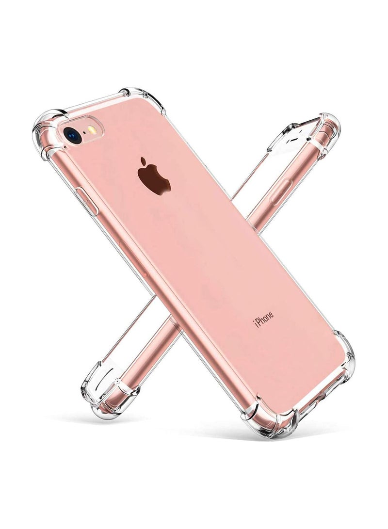 iPhone 7 Ultra Slim Thin Case Soft TPU Material with 4 Corners Bumper Shockproof Protection Anti-Scratch Anti-Drop Shockproof Cell Phone Case - Image 1