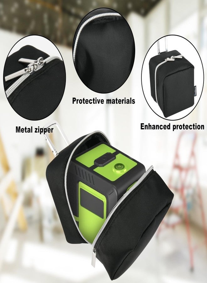 Homakover Carrying Case for BOSCH, Klein, RockSeed Self-Leveling Cross-Line Laser, Laser Level Carrying Pouch, Vertical & Horizontal Line, Rotatable 360 Degree, Portable Storage Bag Shockproof, Case Only Black - Image 4