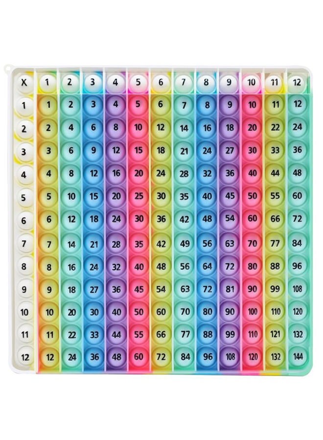 AK-SHIP ​Multiplication Table Learning Chart, 12X12 Multiplication, Design Number Fidget Math Toy for Teachers and Students to Create Various Mathematical Operations, Fidget Learning Math Games - Image 1