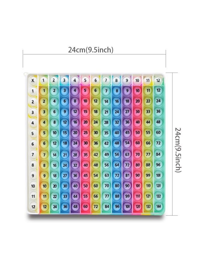 AK-SHIP ​Multiplication Table Learning Chart, 12X12 Multiplication, Design Number Fidget Math Toy for Teachers and Students to Create Various Mathematical Operations, Fidget Learning Math Games - Image 2