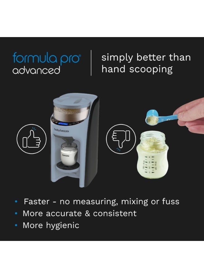 Baby Brezza New and Improved Formula Pro Advanced Formula Dispenser Machine - Automatically Mix a Warm Formula Bottle Instantly - Easily Make Bottle with Automatic Powder Blending, Slate - Image 1