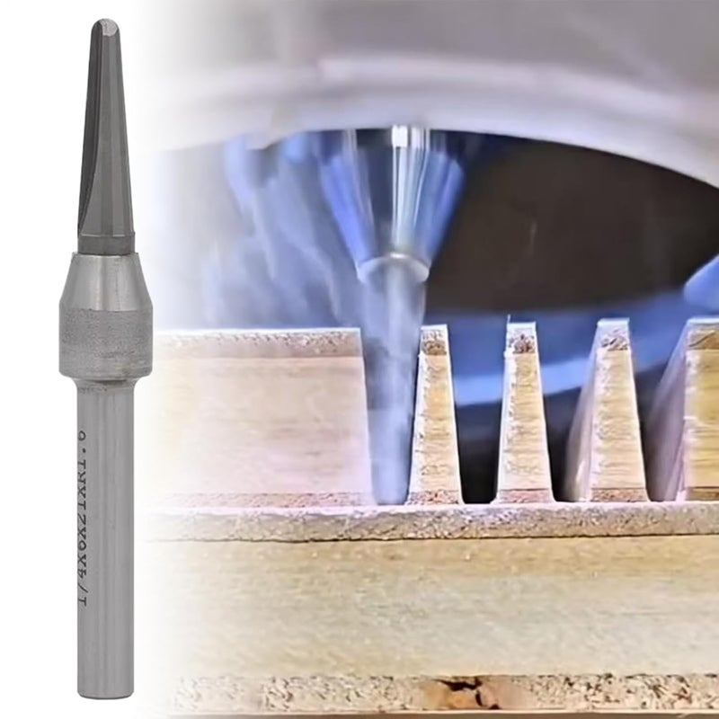 Cutting Mills | High Speed 12.7mm & 6.35mm Carpenter Tools | V- Mills for Wood,for Carving Grooving Woodworking Workshop DIY Projects - Image 3