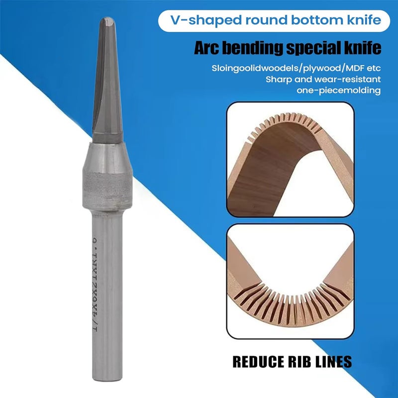 Cutting Mills | High Speed 12.7mm & 6.35mm Carpenter Tools | V- Mills for Wood,for Carving Grooving Woodworking Workshop DIY Projects - Image 4
