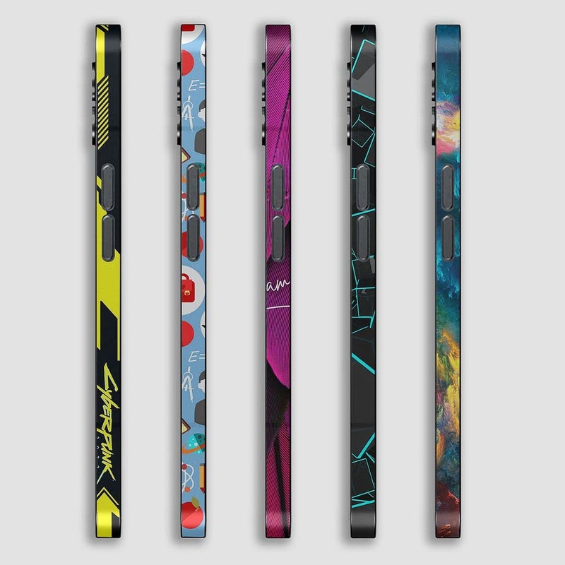 FCS Side Panel Vinyl Sticker Edge Side Skin for iPhone 14 Pro | Crome Film Wrap Stickers | All Sidee Stickker Vinyl Protector Sticker (AA-10) - Image 4