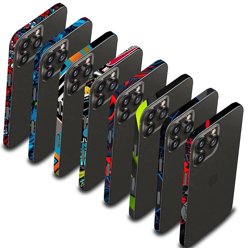 FCS Side Panel Vinyl Sticker Edge Side Skin for iPhone 14 Pro | Crome Film Wrap Stickers | All Sidee Stickker Vinyl Protector Sticker (AA-10) - Image 5