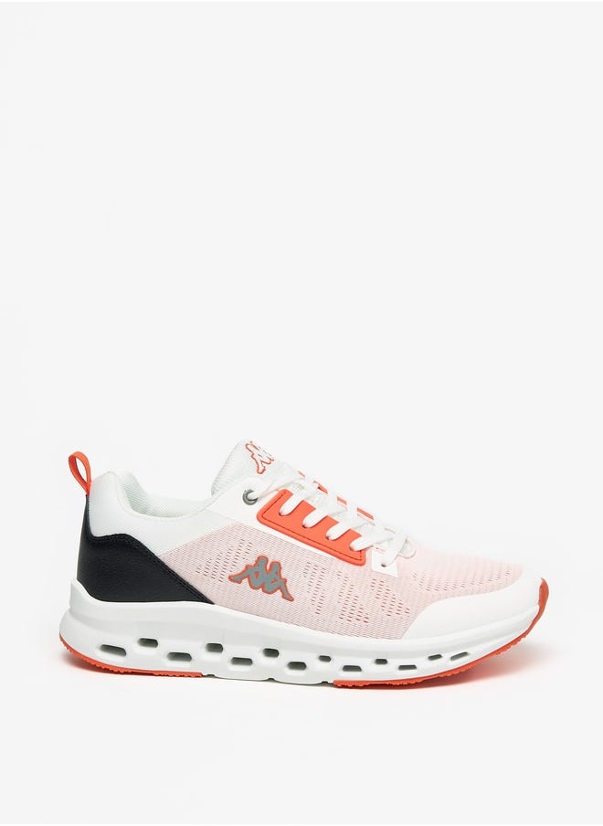 Kappa Men's Logo Detail Lace-Up Sports Shoes with Cushioning  - Image 3