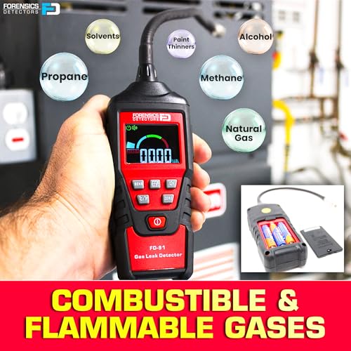 FORENSICS DETECTORS FD Gas Leak Detector by Forensics | 10ft Drop Test Pass | Natural Gas, Alcohols, Methane, Combustibles, Acetone, Ethanol, Propane, Butane, Gasoline, Diesel, IPA, Toluene, LPG, LNG | - Image 4
