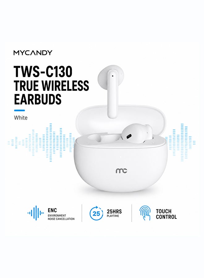 MYCANDY True Wireless Enc White - Image 1