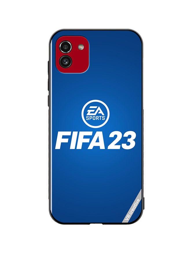 VR CREATIVE Protective Case Cover For Samsung Galaxy A03 Fifa 23 Blue Ea Design Multicolour - Image 1