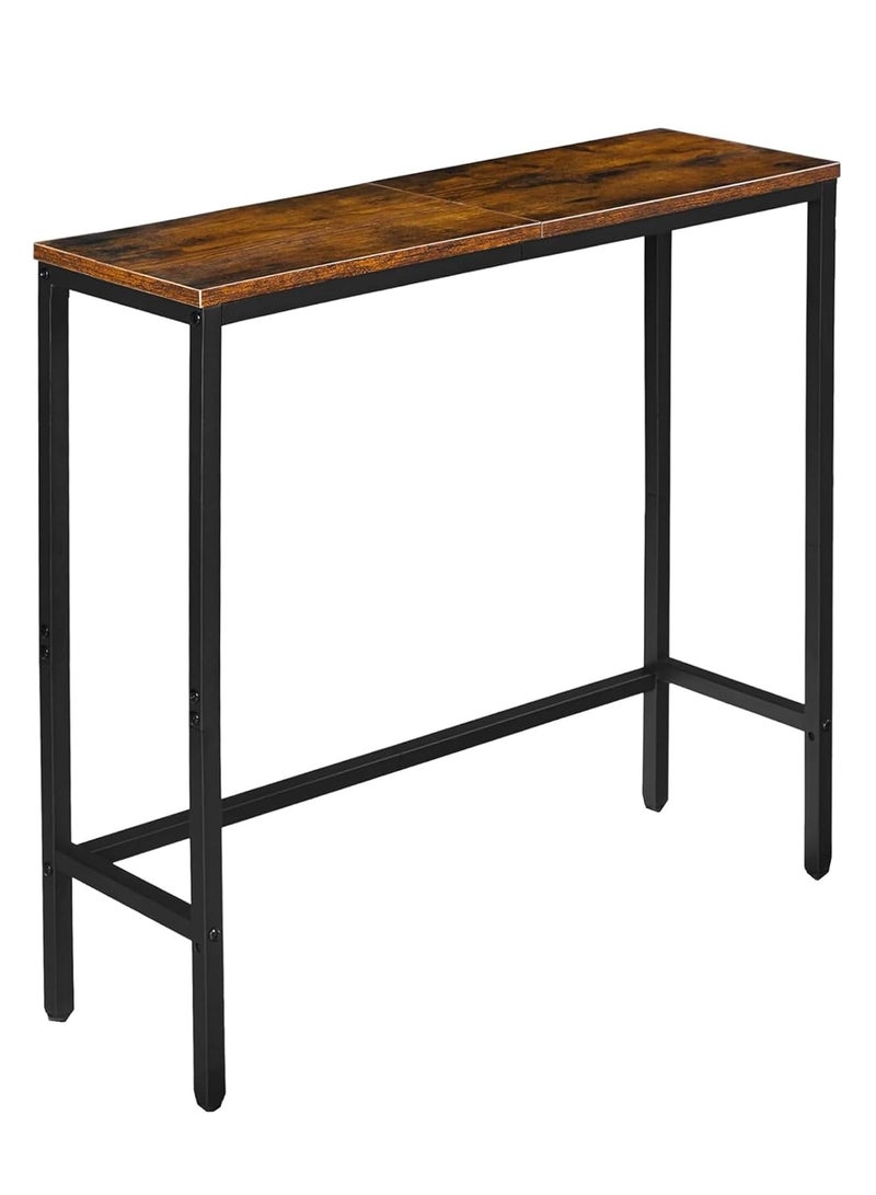 JOGAMS Side Table End Table Living Room C Shaped Table for Sofa Couch and Large Desktop C Table for Bedroom with Sturdy Metal Legs - Image 1