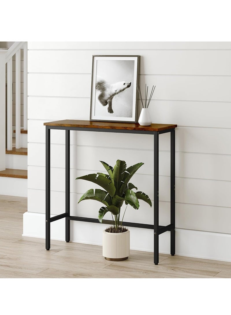 JOGAMS Side Table End Table Living Room C Shaped Table for Sofa Couch and Large Desktop C Table for Bedroom with Sturdy Metal Legs - Image 2