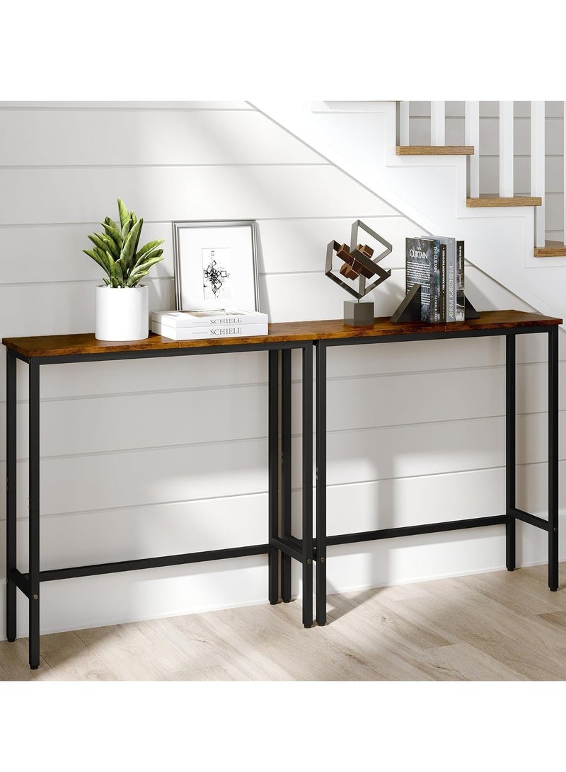 JOGAMS Side Table End Table Living Room C Shaped Table for Sofa Couch and Large Desktop C Table for Bedroom with Sturdy Metal Legs - Image 4