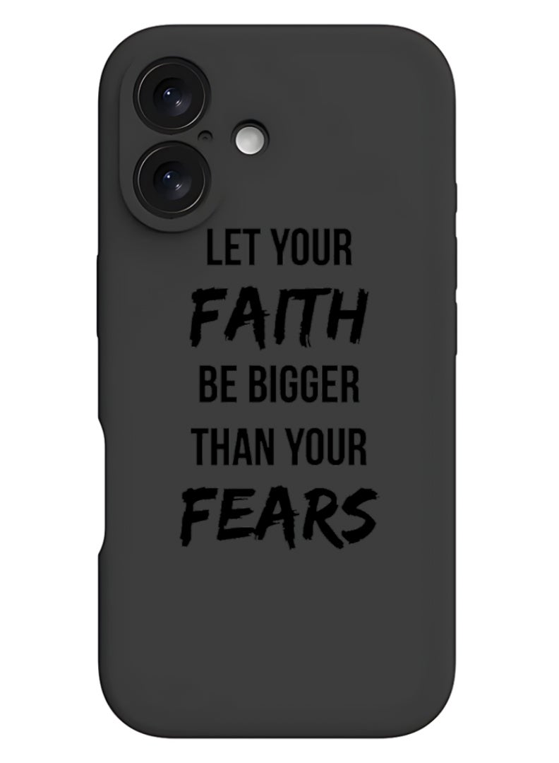 Theodor Protective Slim Fit Case Liquid Silicone Cover with Full Body Protection Anti-Scratch Shockproof Case For Apple iPhone 17 (Black) let-your-faith - Image 1