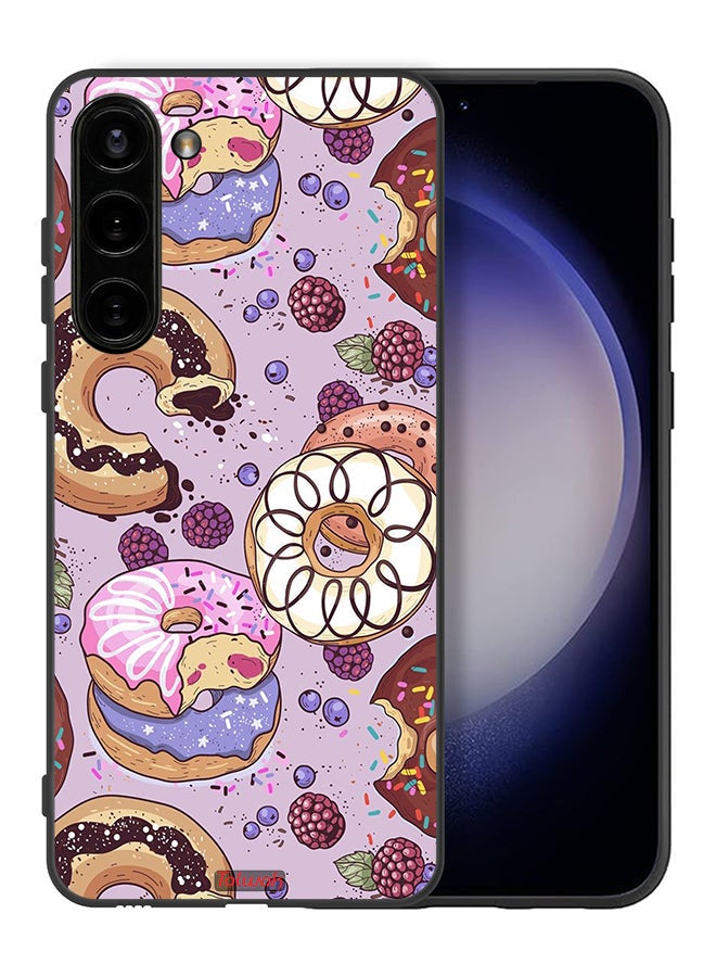 Tolwak Samsung Galaxy S23 Plus 5G Protective Case Cover Donuts Art - Image 2