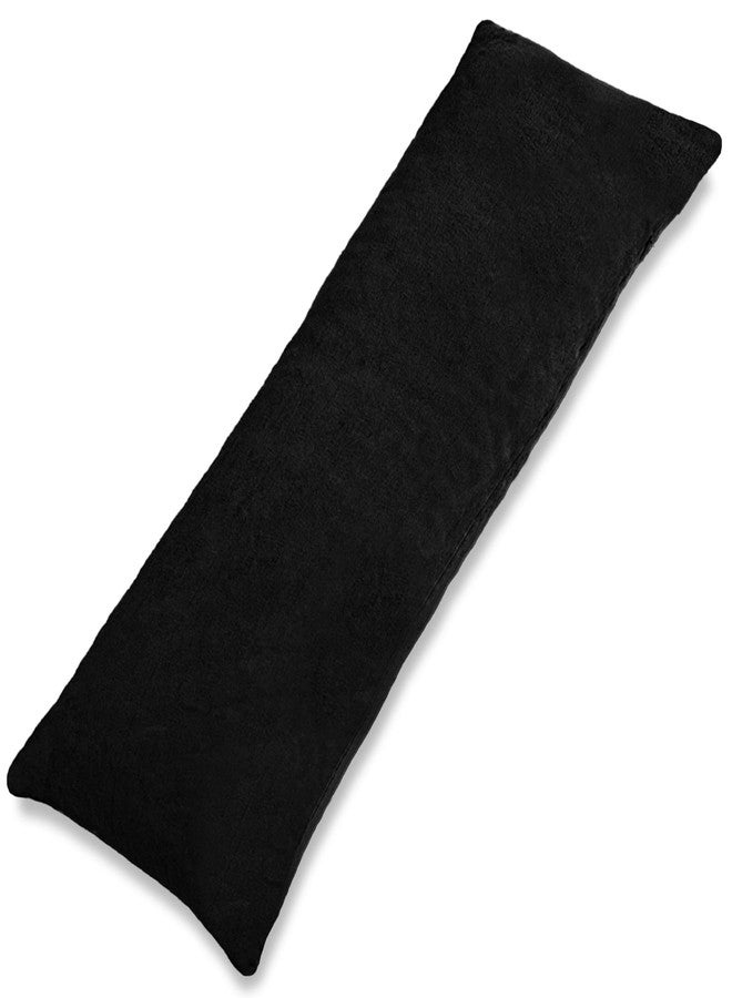 1 MIDDLE ONE Body Pillow, Memory Foam Body Pillows for Adults Sleeping, Long Pillow for Bed, Big Large Firm Full Body Pillow for Side Sleeper, 20x60 Inch (Black) - Image 1