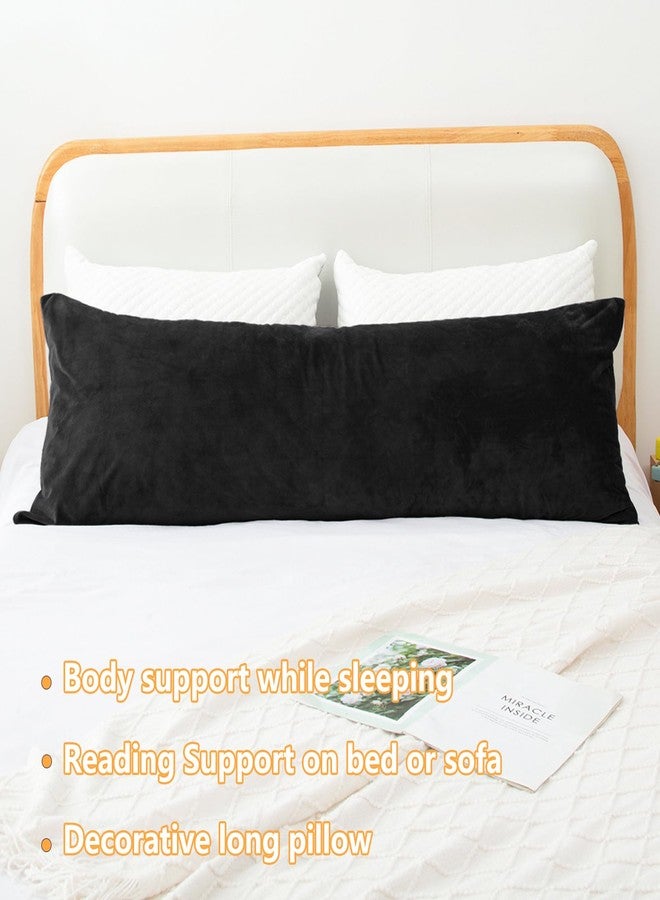 1 MIDDLE ONE Body Pillow, Memory Foam Body Pillows for Adults Sleeping, Long Pillow for Bed, Big Large Firm Full Body Pillow for Side Sleeper, 20x60 Inch (Black) - Image 5
