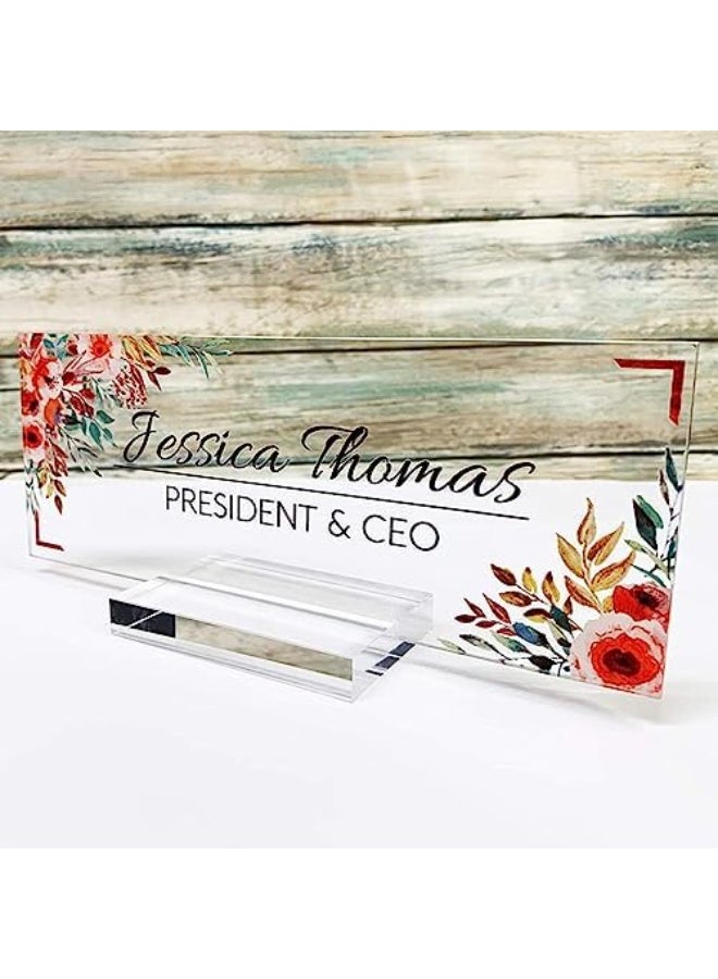 KOWVOWZ 10 PCS Acrylic Stands Clear Place Card Holders with Card Slot, Table Numbers Display Stands, Acrylic Card Display Stand for Wedding Table Numbers Photos Office Menu Meeting - Image 5