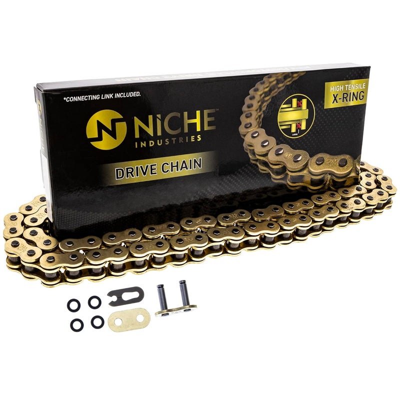 NICHE Gold 525 X-Ring Chain 116 Links with Connecting Master Link - Image 5