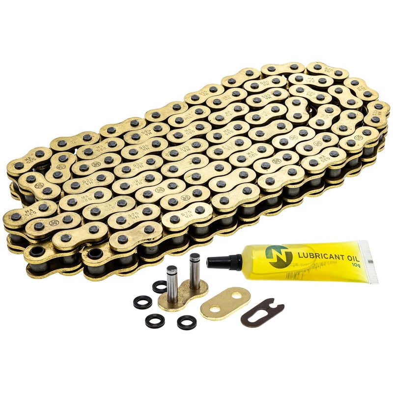 NICHE Gold 525 X-Ring Chain 116 Links with Connecting Master Link - Image 1