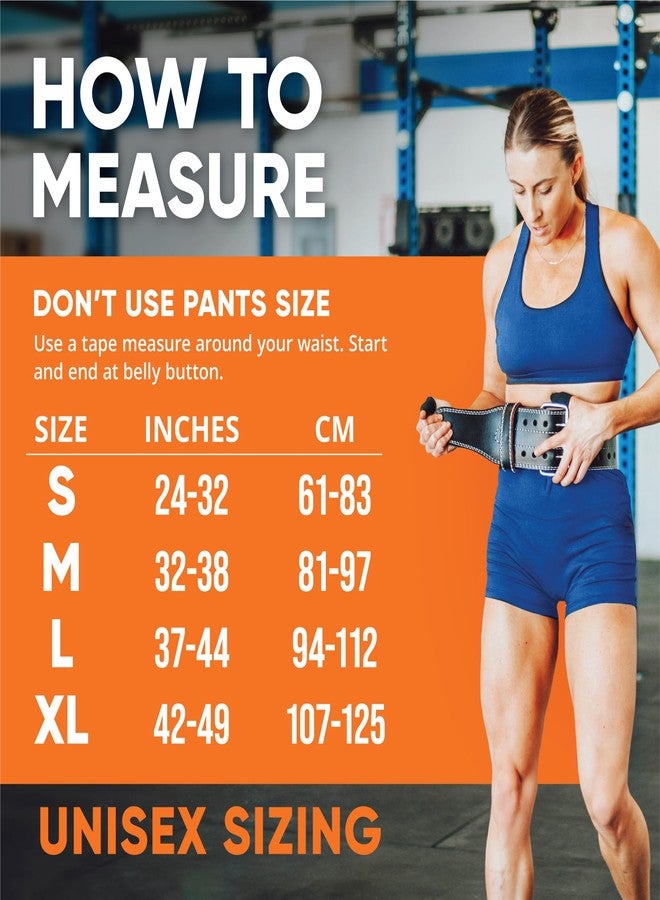 ProFitness Weightlifter Belt - Large Work Out Belt for Men & Women - Black/White - Image 4