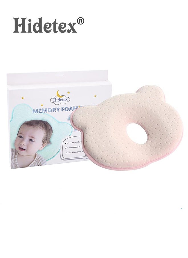 Hidetex Hidetex Baby Pillow - Preventing Flat Head Syndrome (Plagiocephaly) for Your Newborn Baby，Made of Memory Foam Head- Shaping Pillow and Neck Support (0-12 Months)  - Image 1
